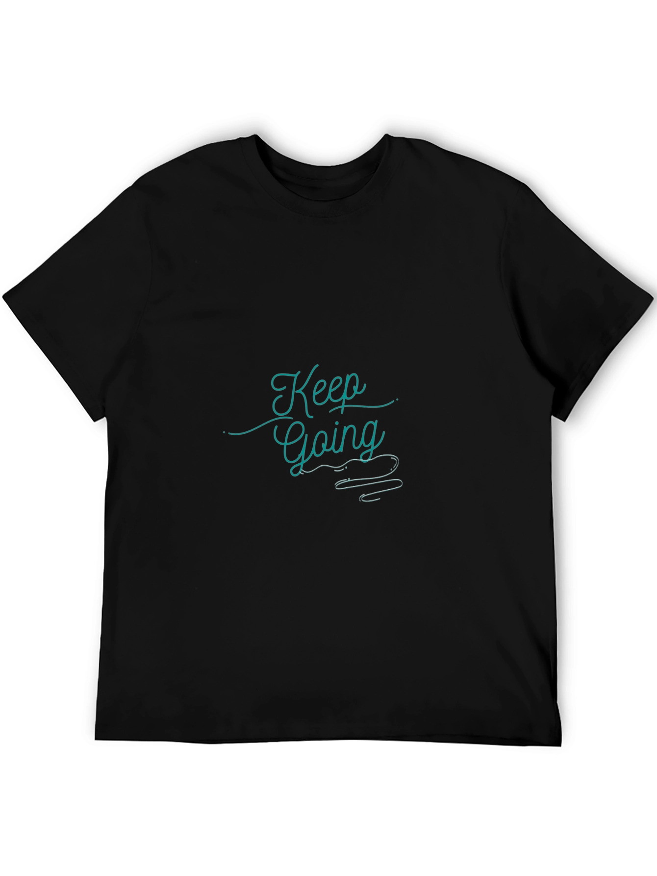 Keep Going Black Graphic Tee