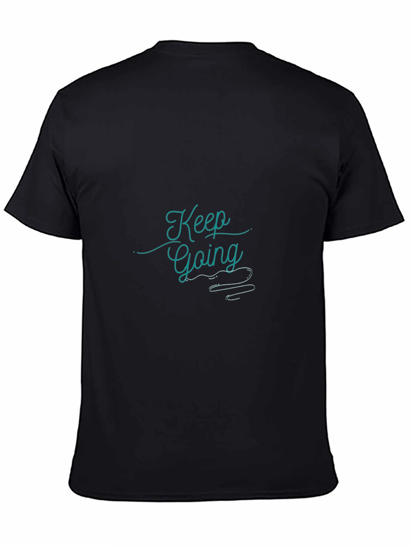 Keep Going Black Graphic Tee