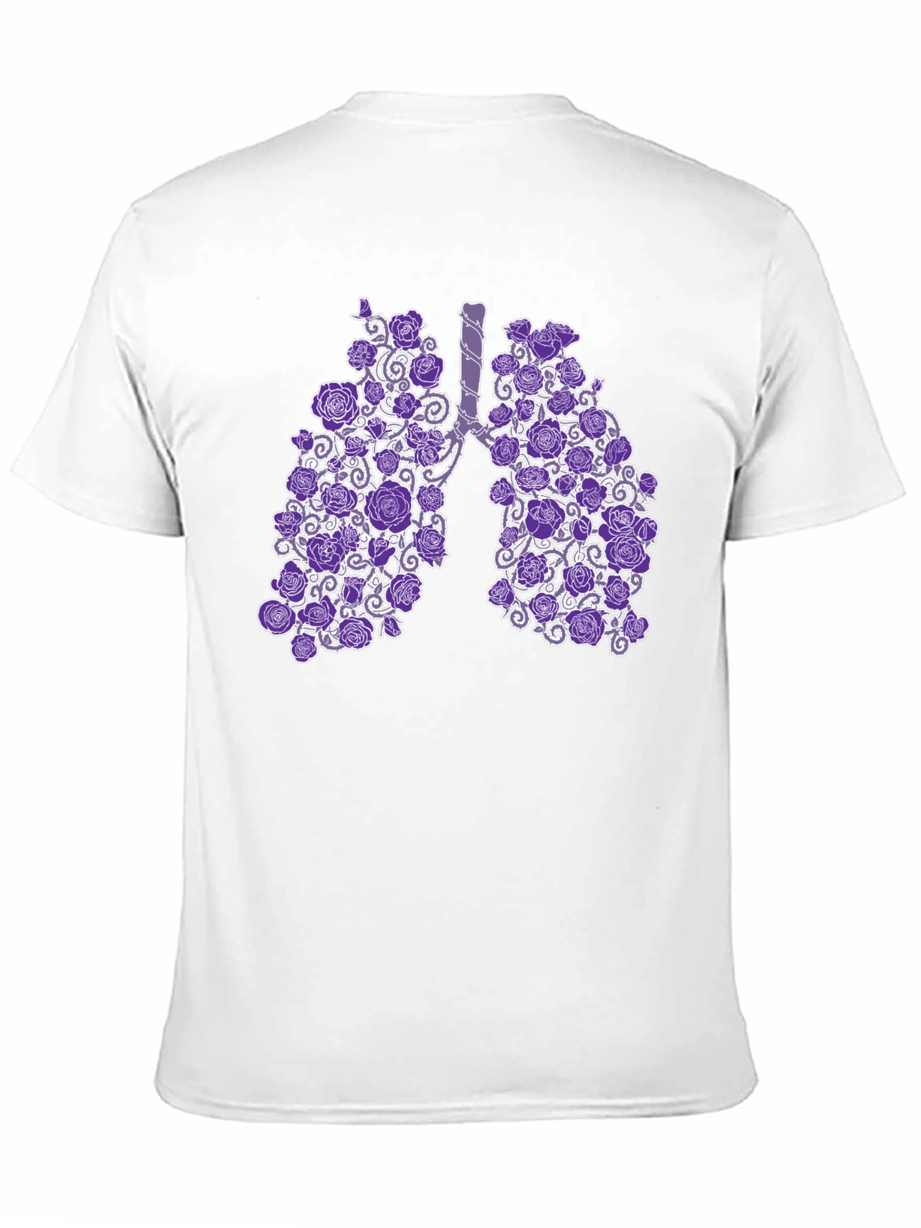 Floral Lung Anatomical T-Shirt - Unique Anatomy Gift