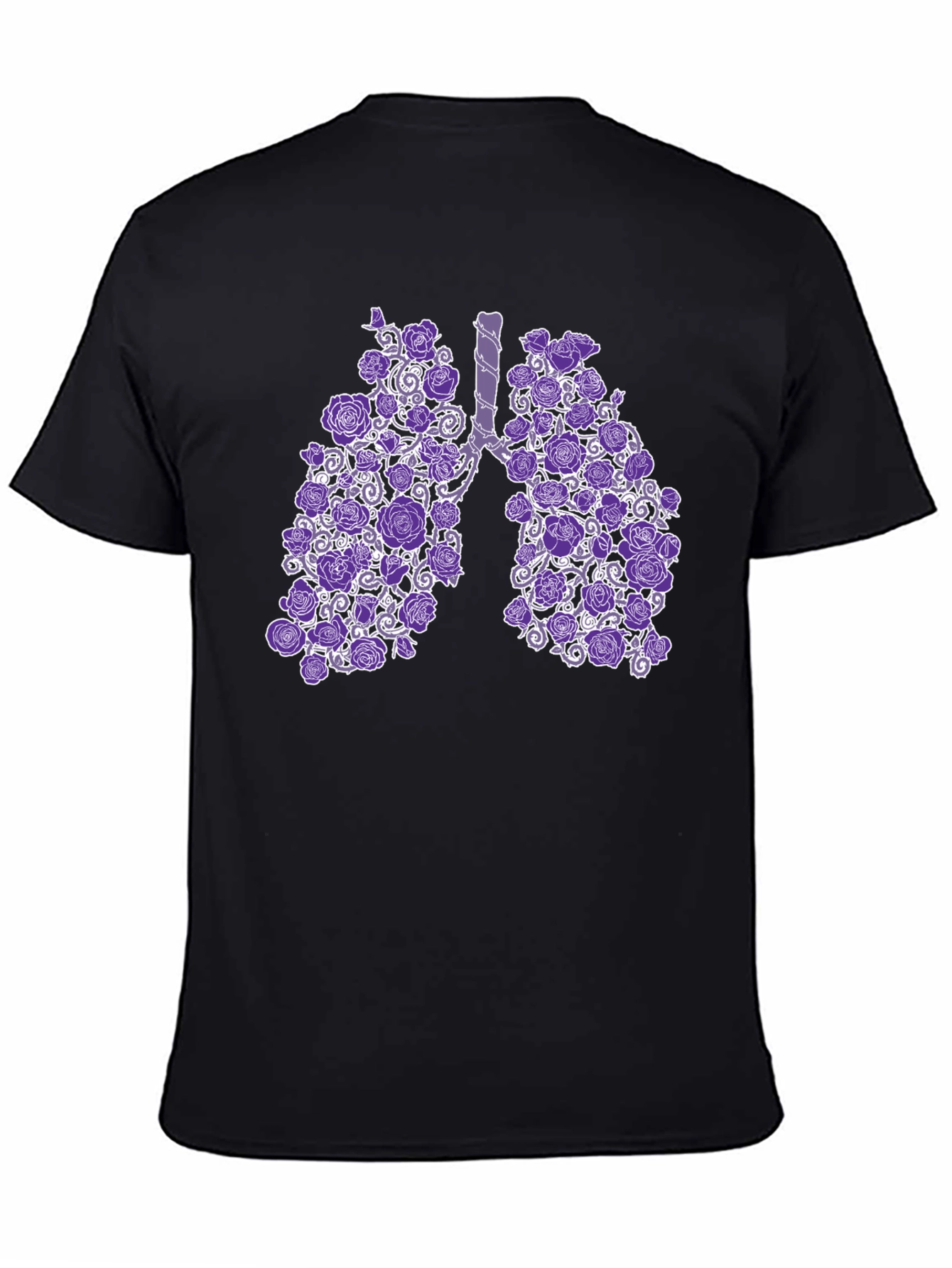 Floral Lung Anatomical T-Shirt - Unique Anatomy Gift