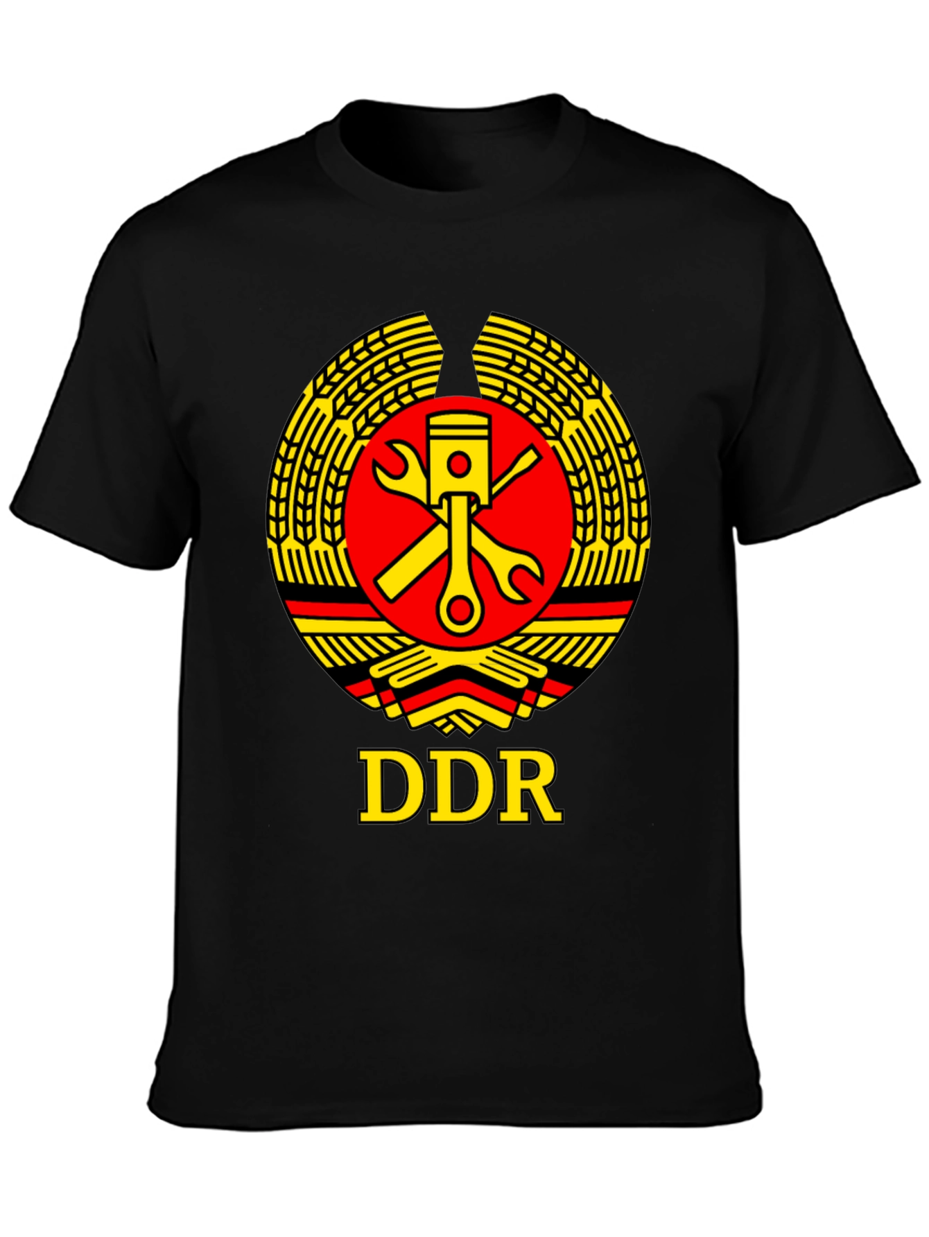 DDR Emblem Black T-Shirt - German Democratic Republic