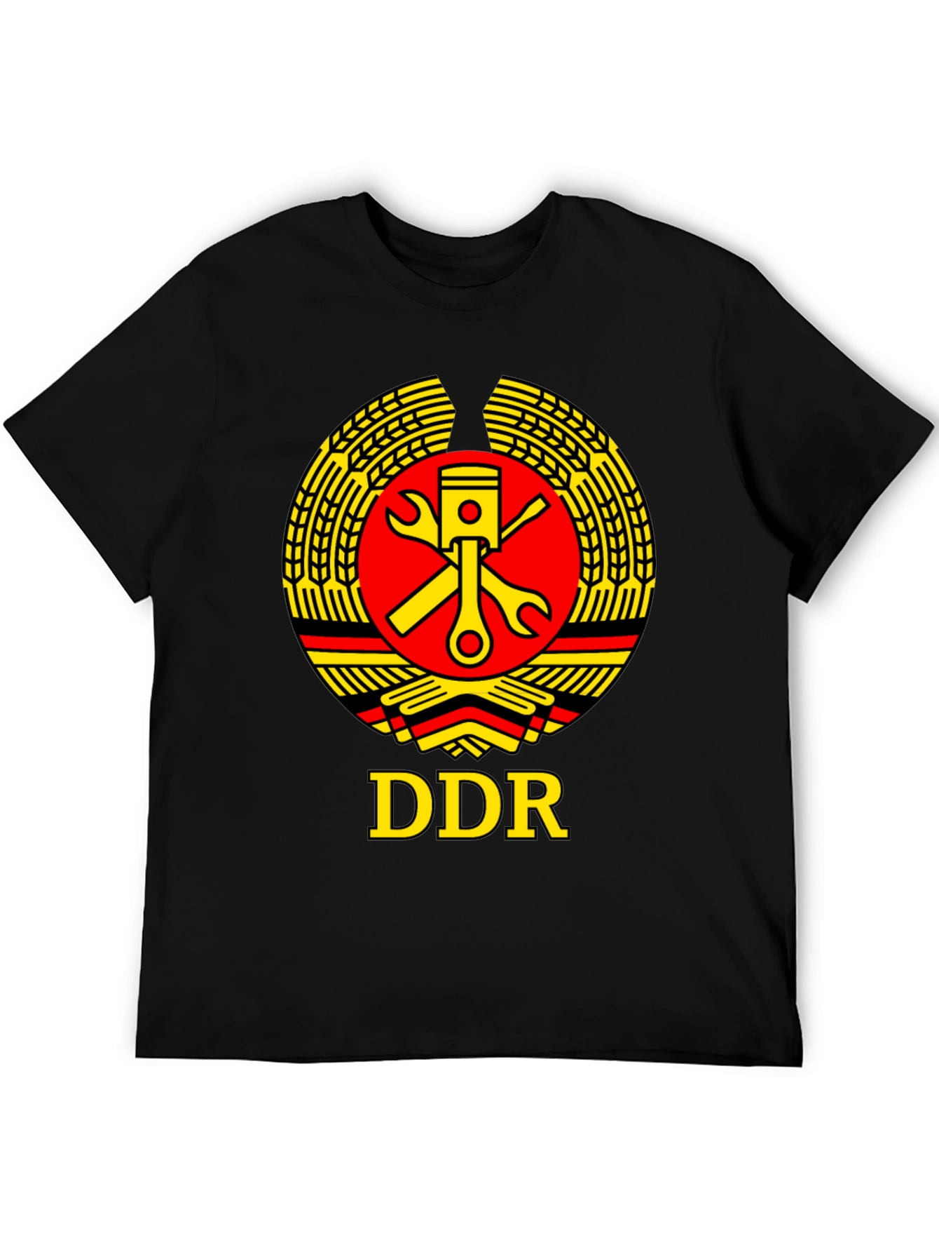 DDR Emblem Black T-Shirt - German Democratic Republic