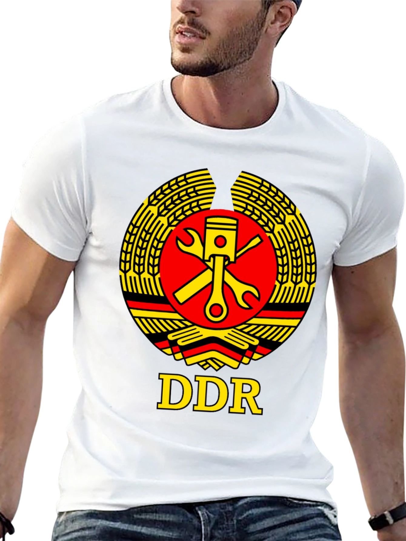 DDR Emblem Black T-Shirt - German Democratic Republic