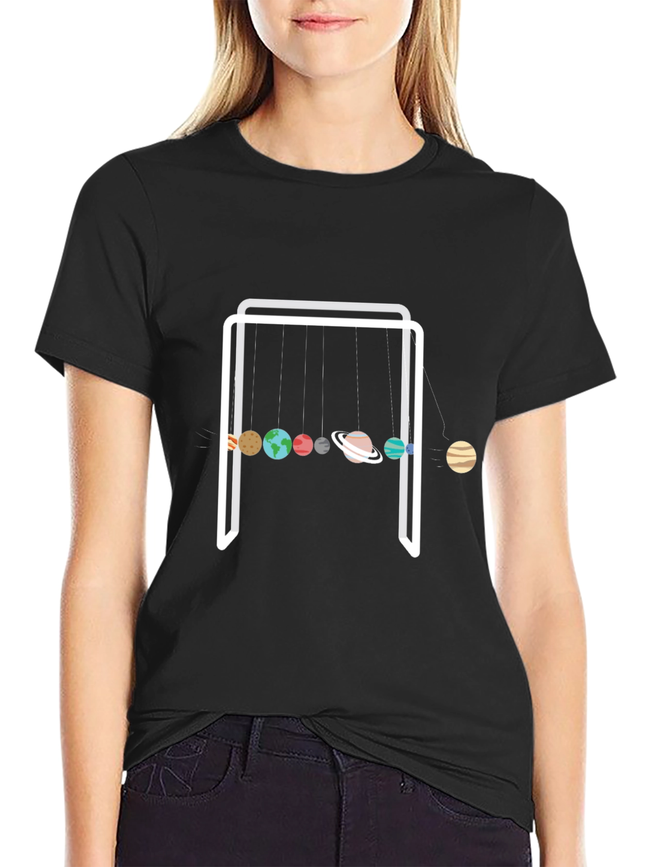 Planetary Newtons Cradle Graphic Tee