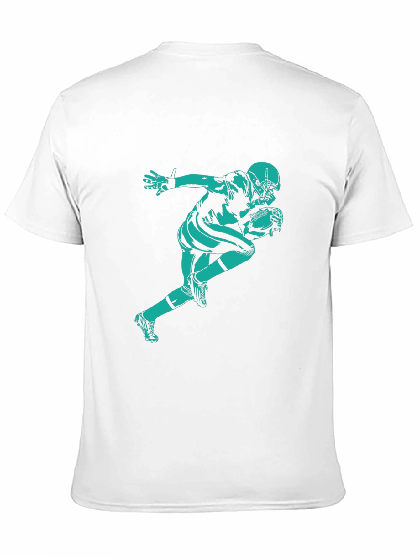 Football Player Graphic Tee - Black