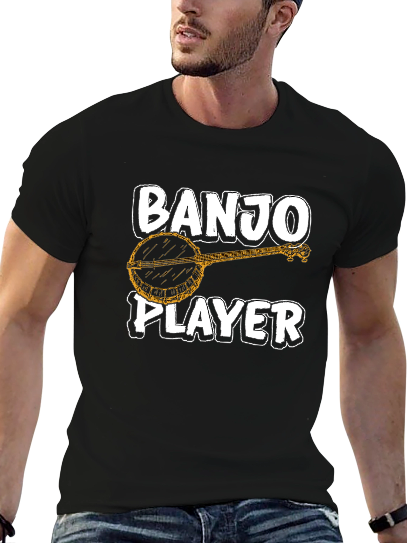 Banjo Player Graphic Tee - Music Lover T-Shirt