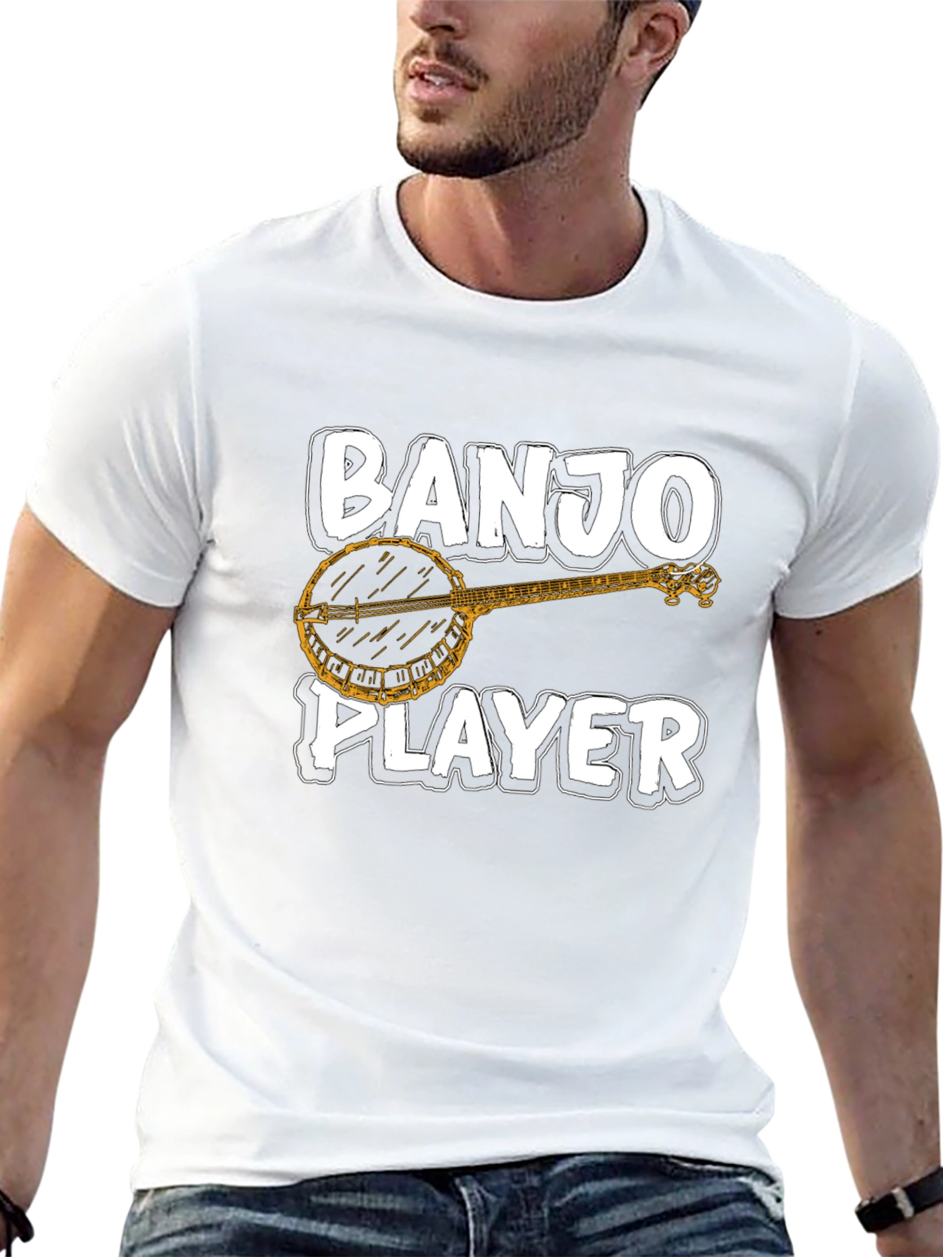 Banjo Player Graphic Tee - Music Lover T-Shirt