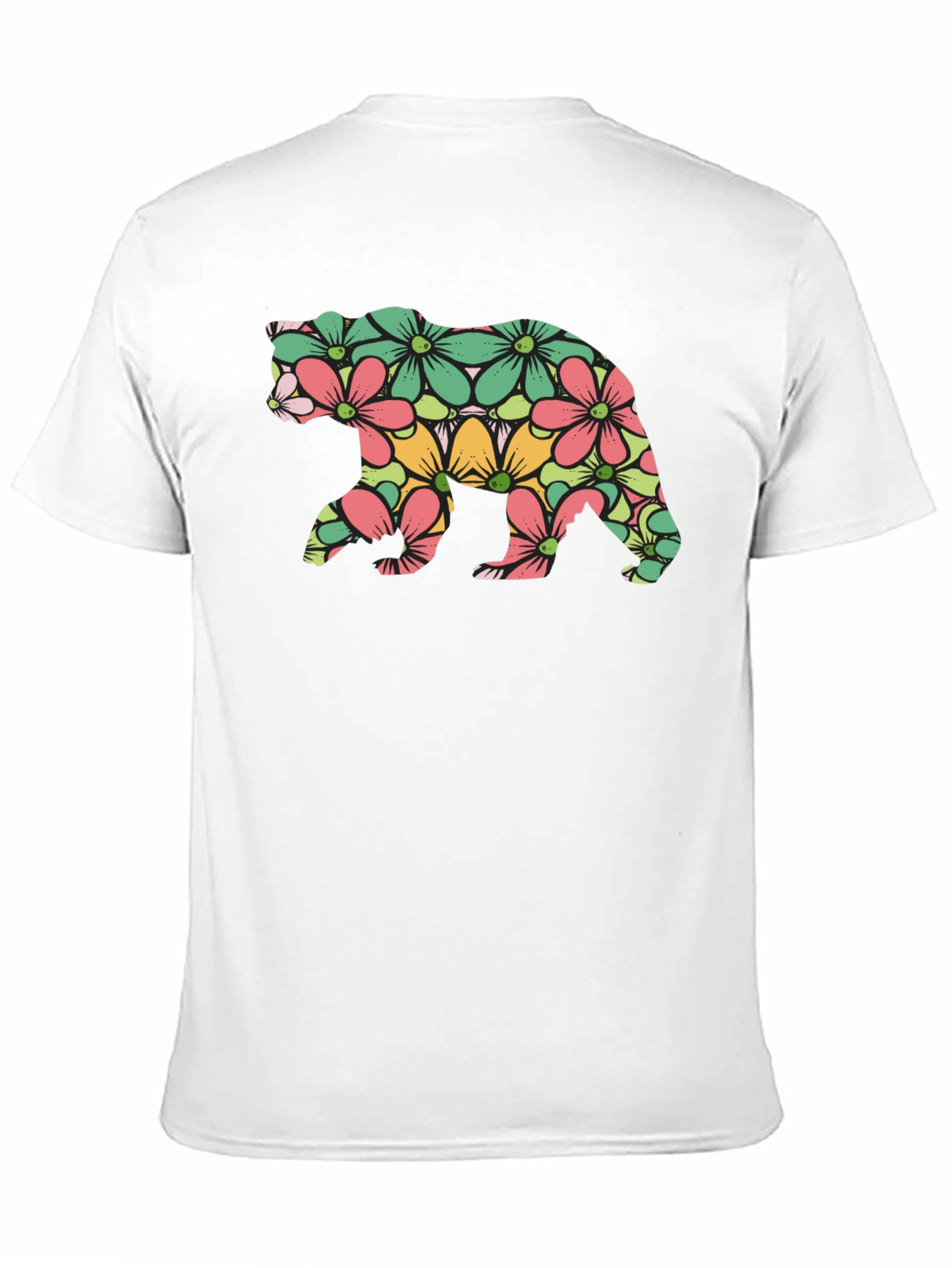Floral Bear Graphic T-Shirt
