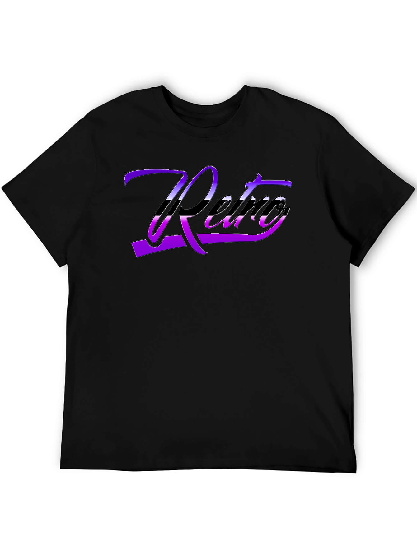 Retro Style Black T-Shirt