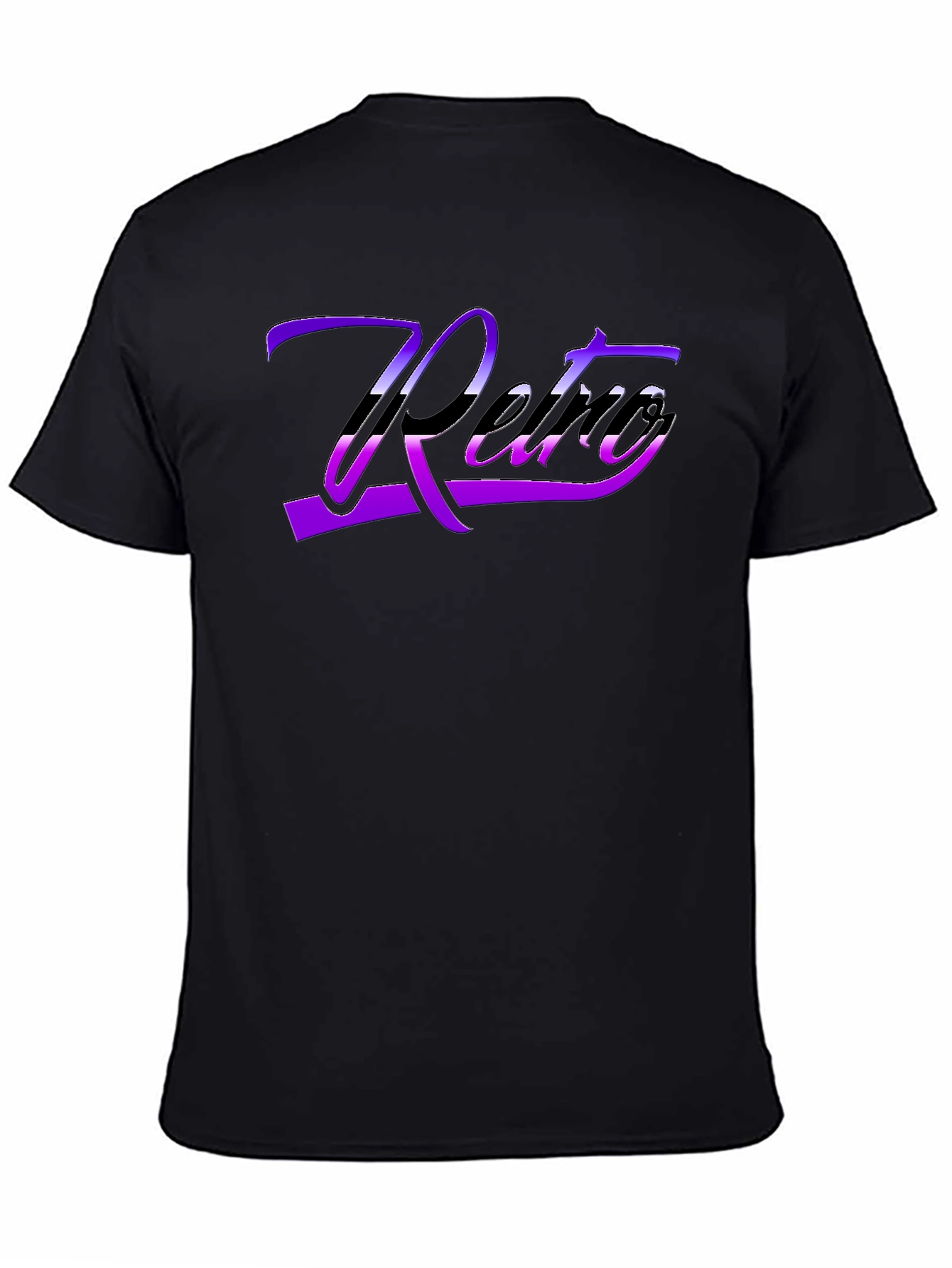 Retro Style Black T-Shirt