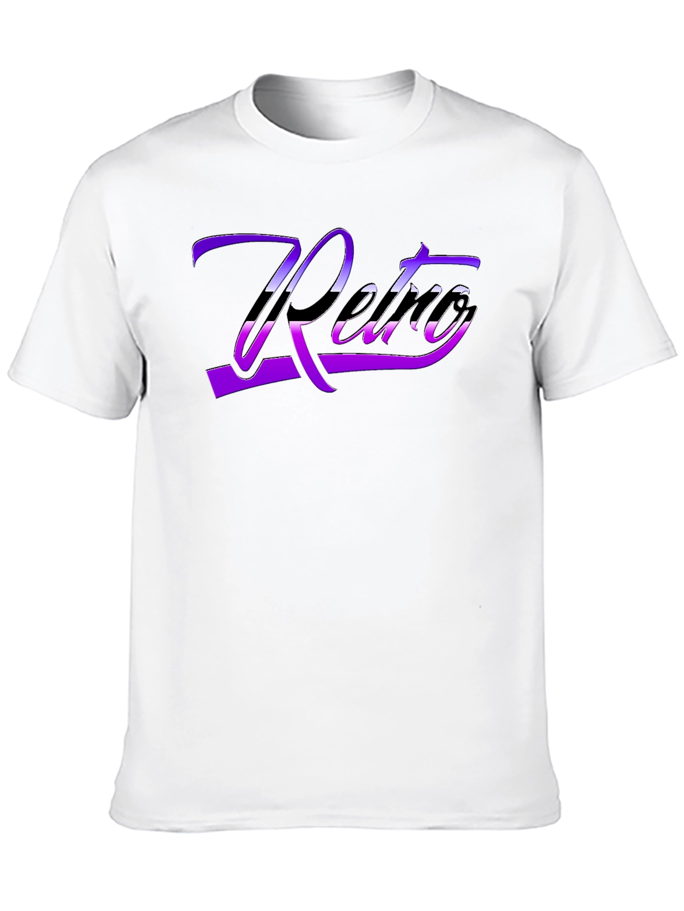 Retro Style Black T-Shirt