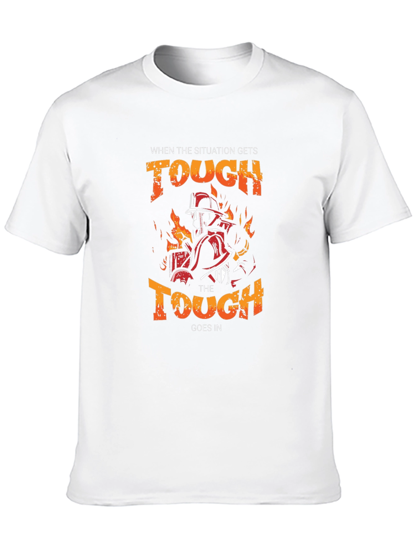 Firefighter Graphic Tee - When the Tough Goes In