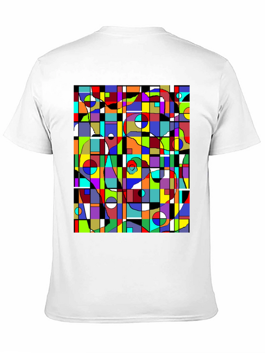 Abstract Geometric T-Shirt - Colorful Modern Art Tee