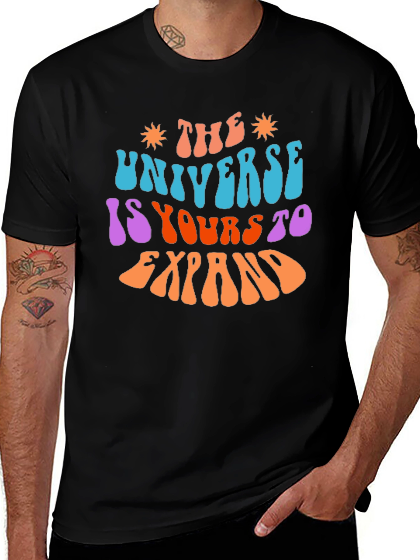 The Universe Is Yours To Expand Black T-Shirt