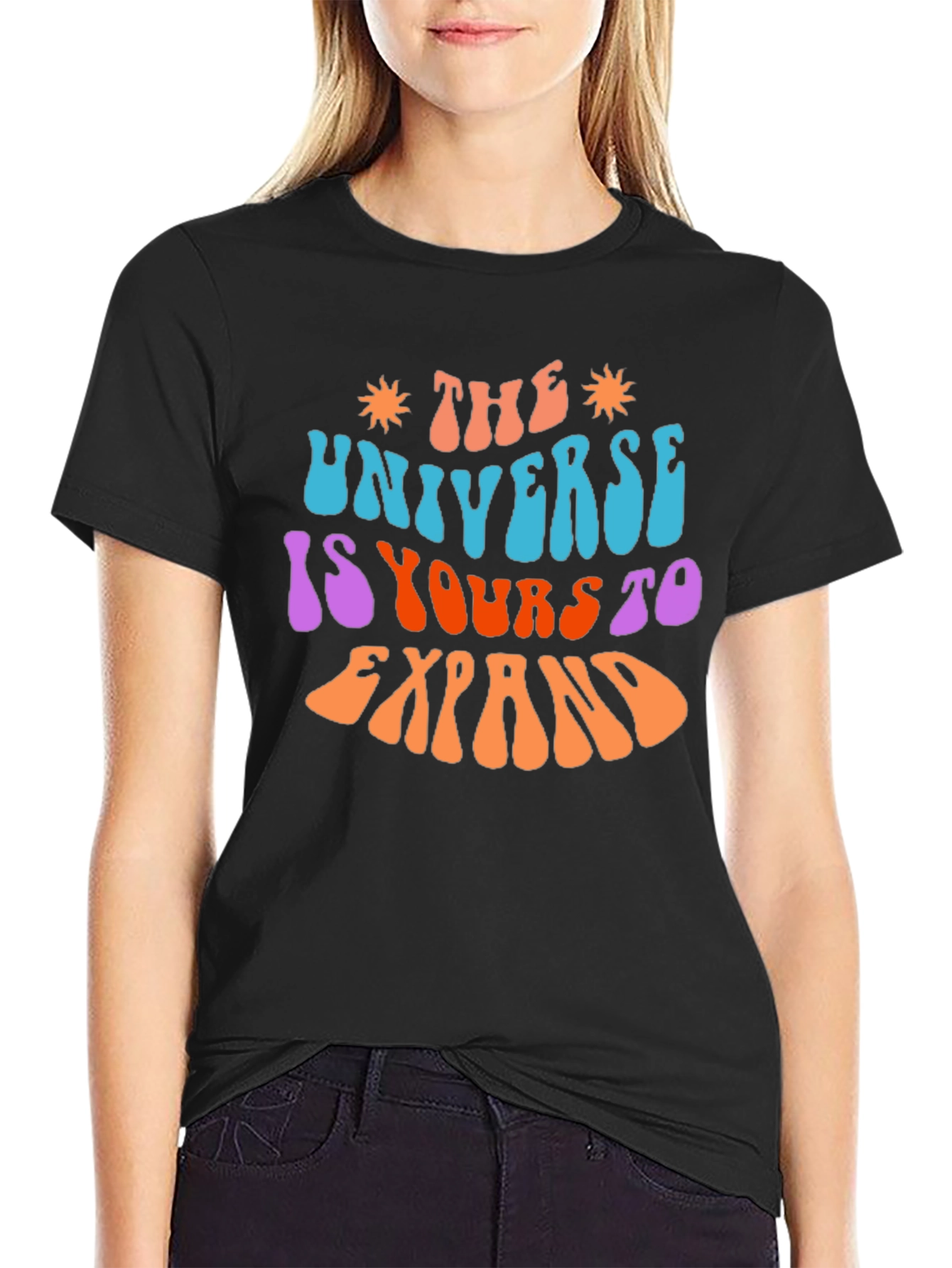 The Universe Is Yours To Expand Black T-Shirt