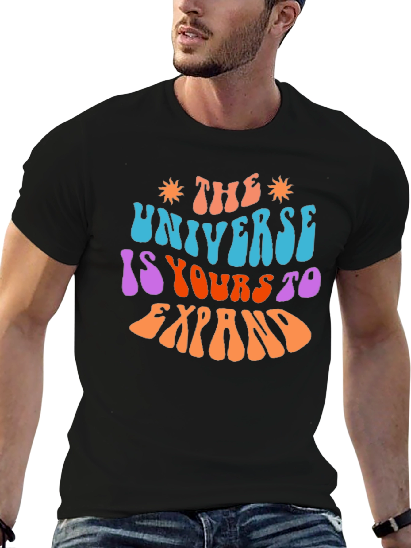 The Universe Is Yours To Expand Black T-Shirt
