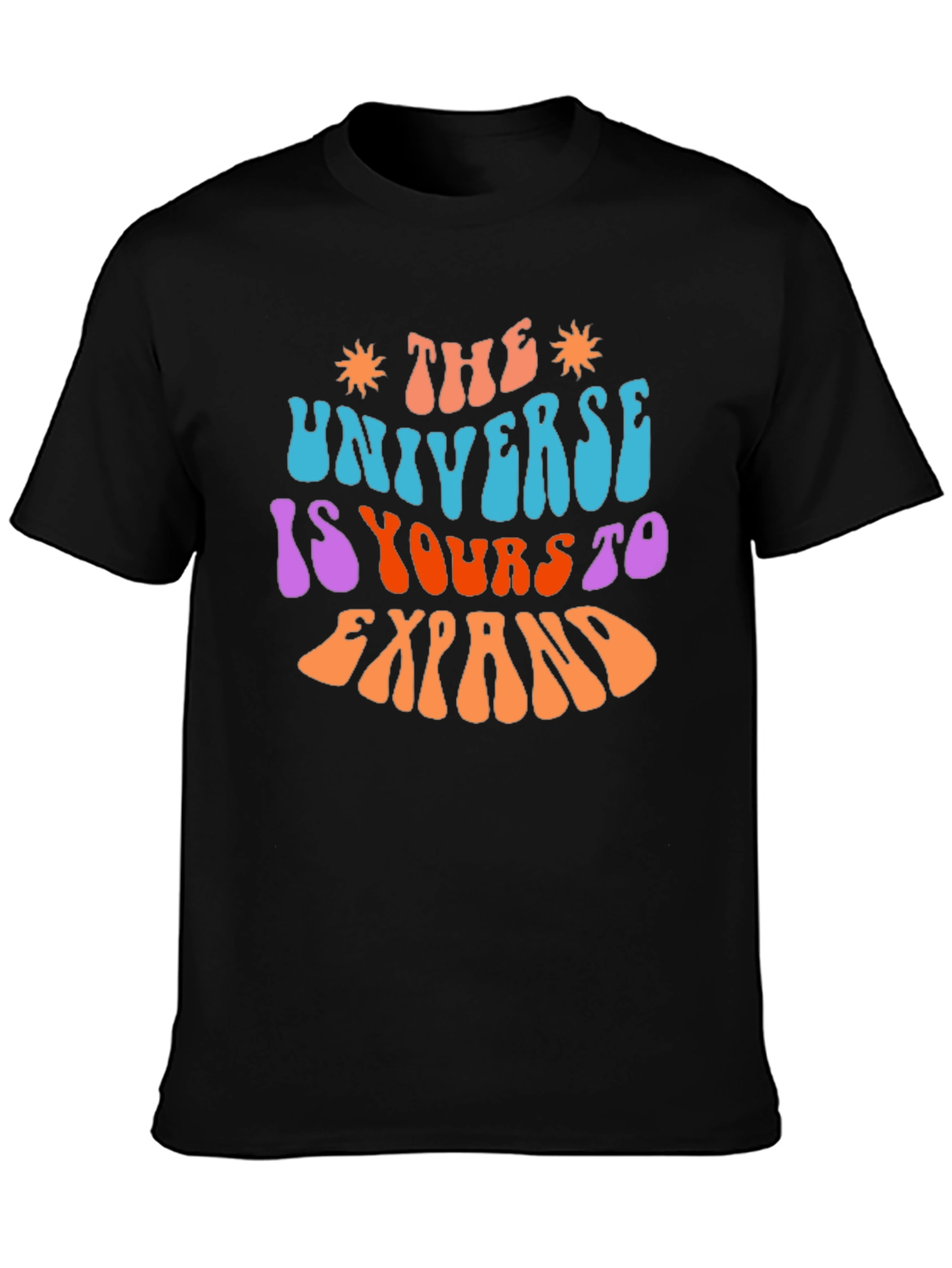 The Universe Is Yours To Expand Black T-Shirt