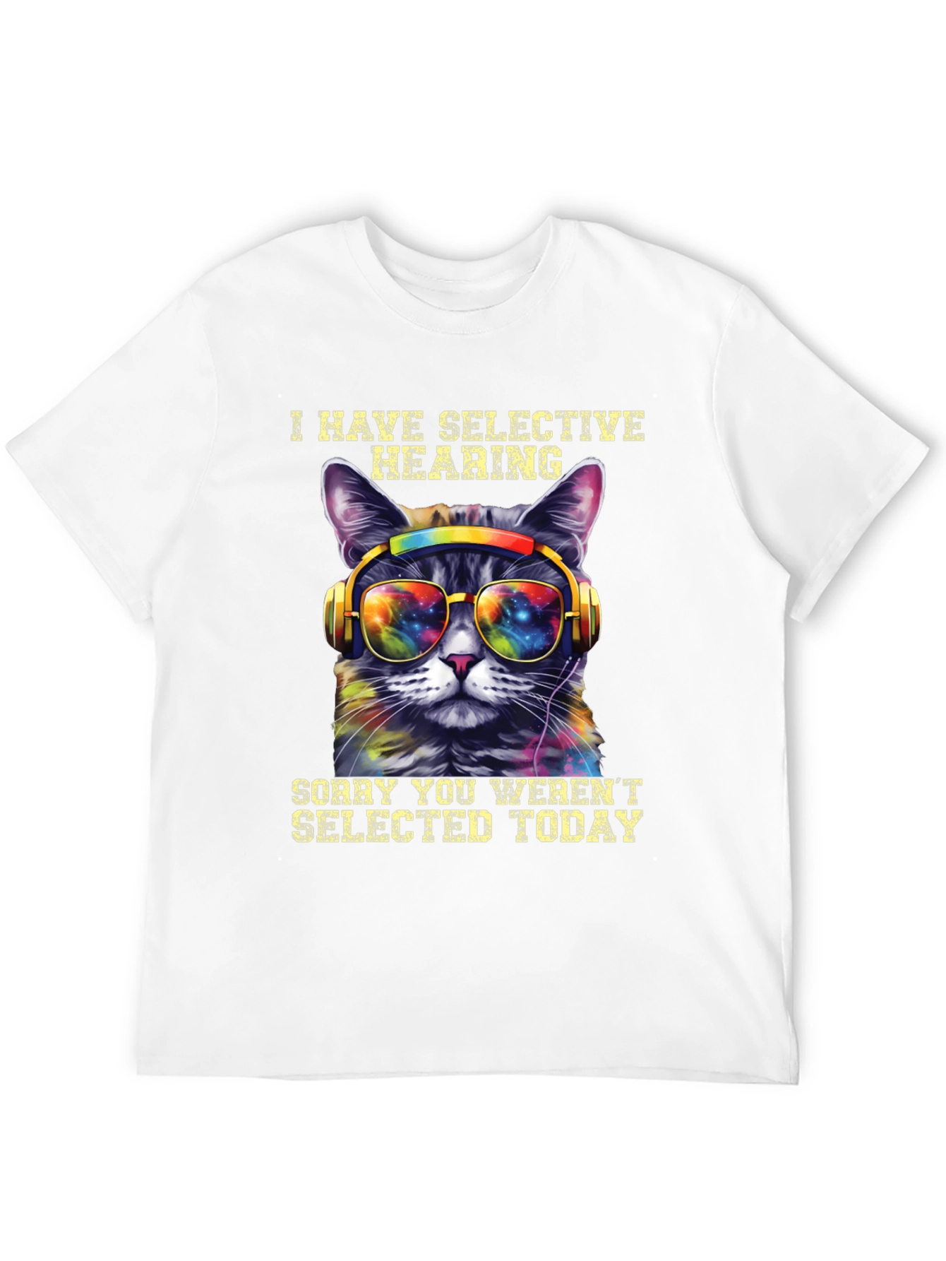 Selective Hearing Cat T-Shirt