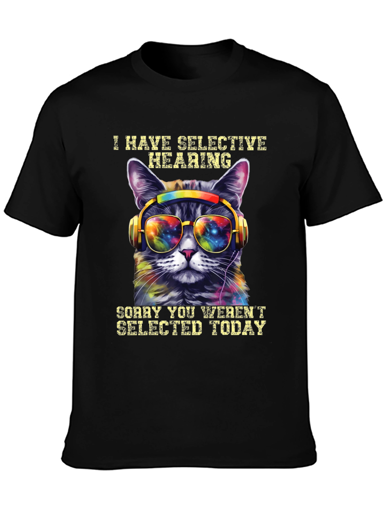 Selective Hearing Cat T-Shirt