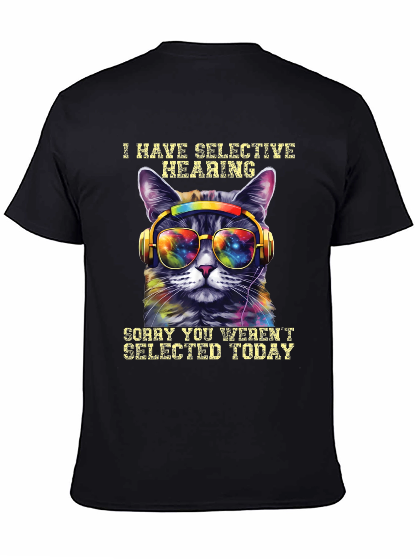 Selective Hearing Cat T-Shirt