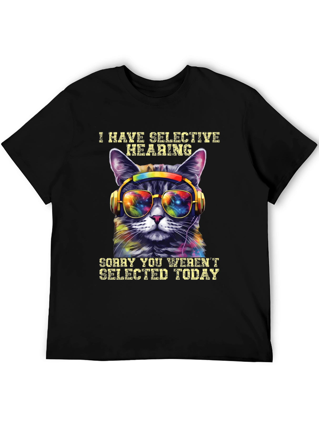 Selective Hearing Cat T-Shirt