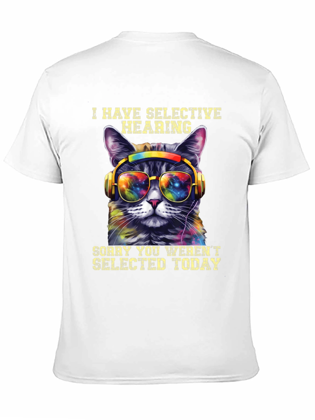 Selective Hearing Cat T-Shirt