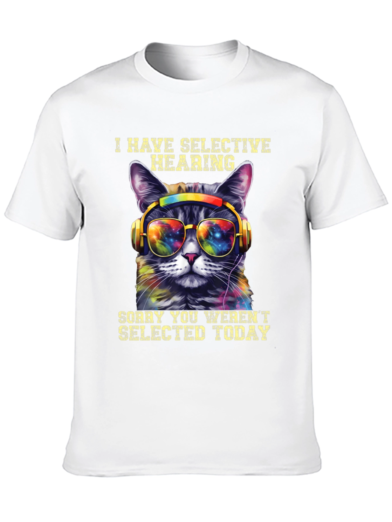 Selective Hearing Cat T-Shirt