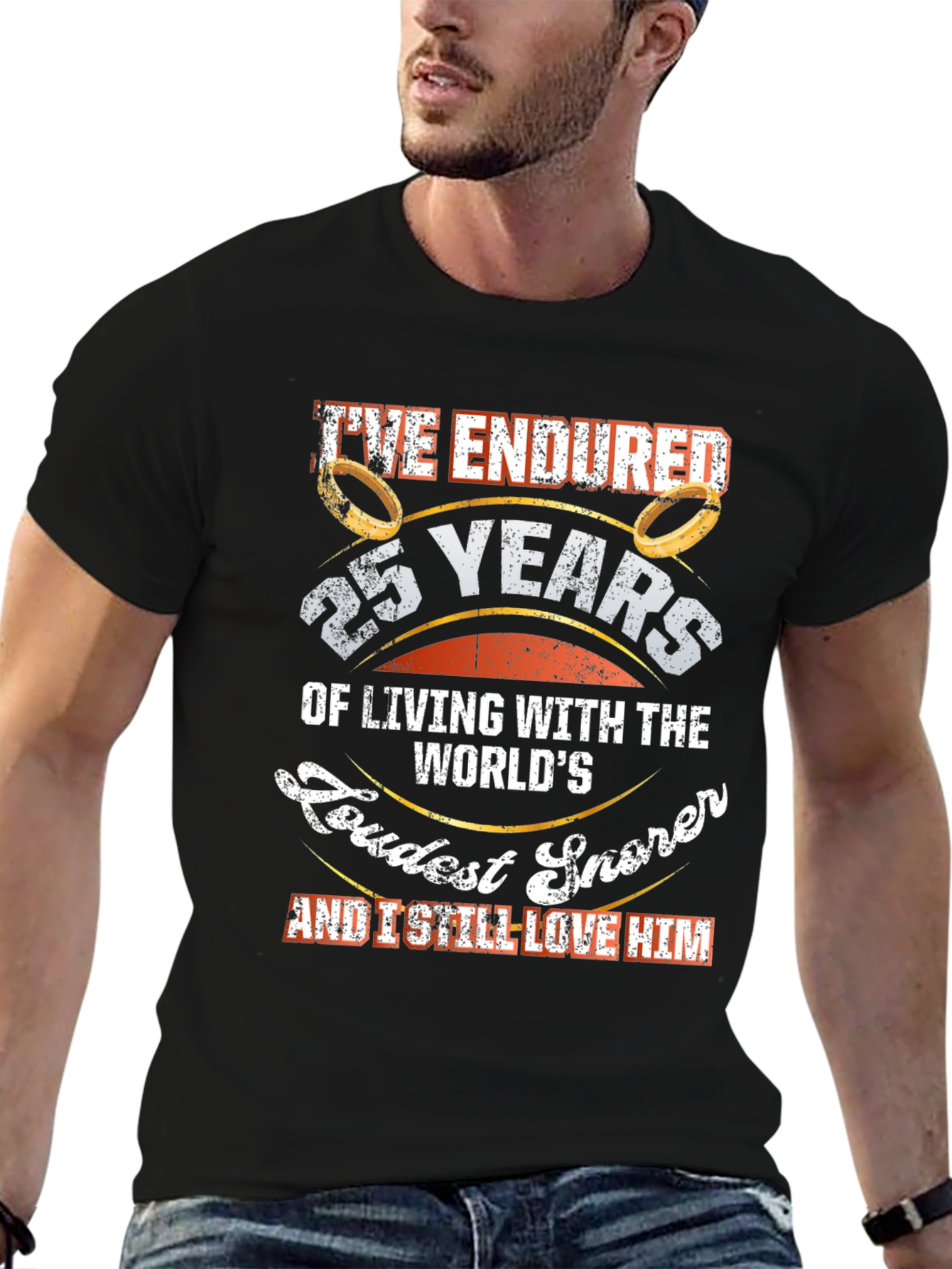 25th Anniversary Loudest Snorer T-Shirt