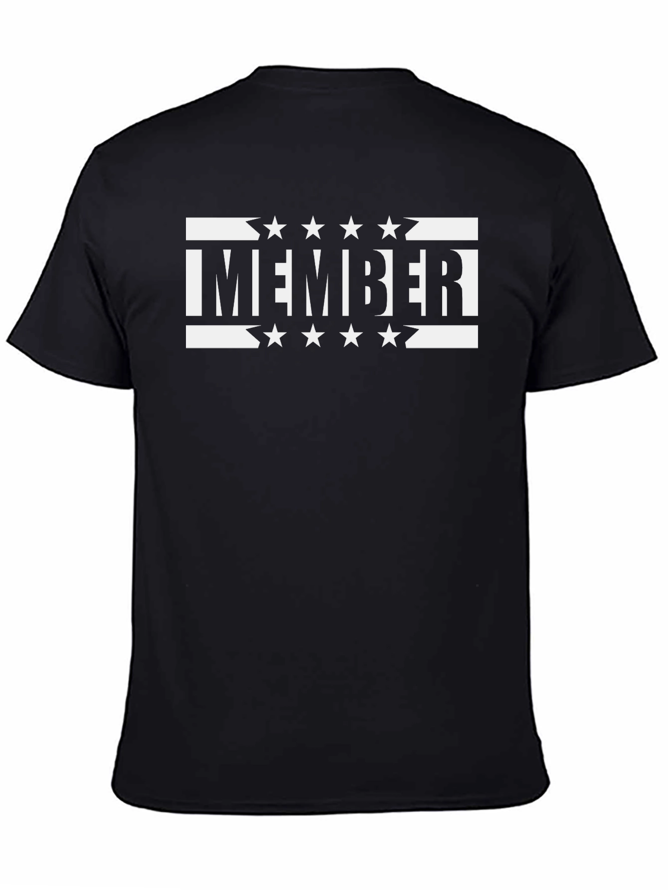 I Member Starry Graphic Tee - Black Cotton Blend