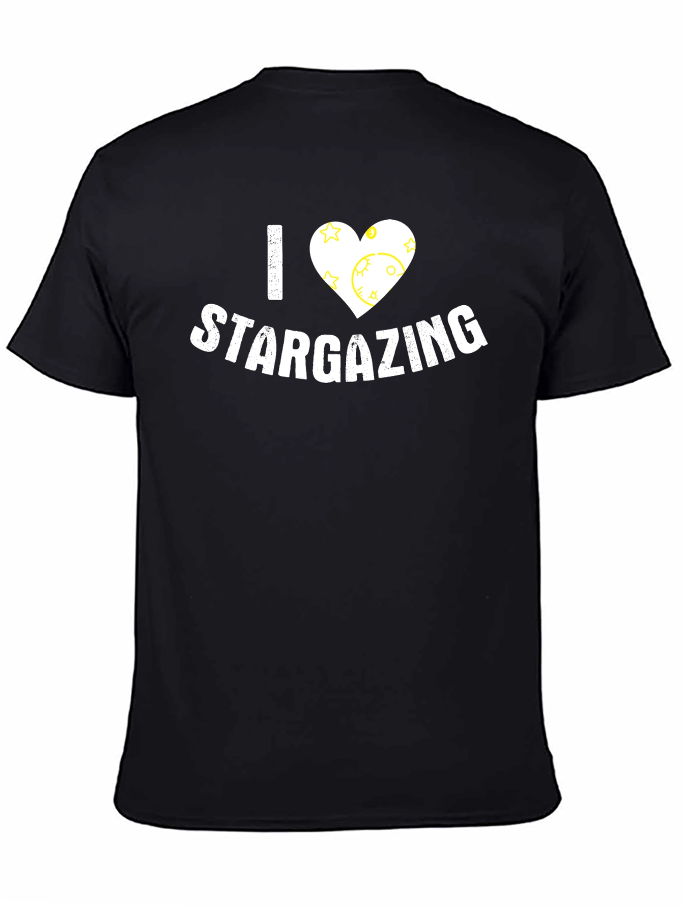 I Heart Stargazing Black T-Shirt