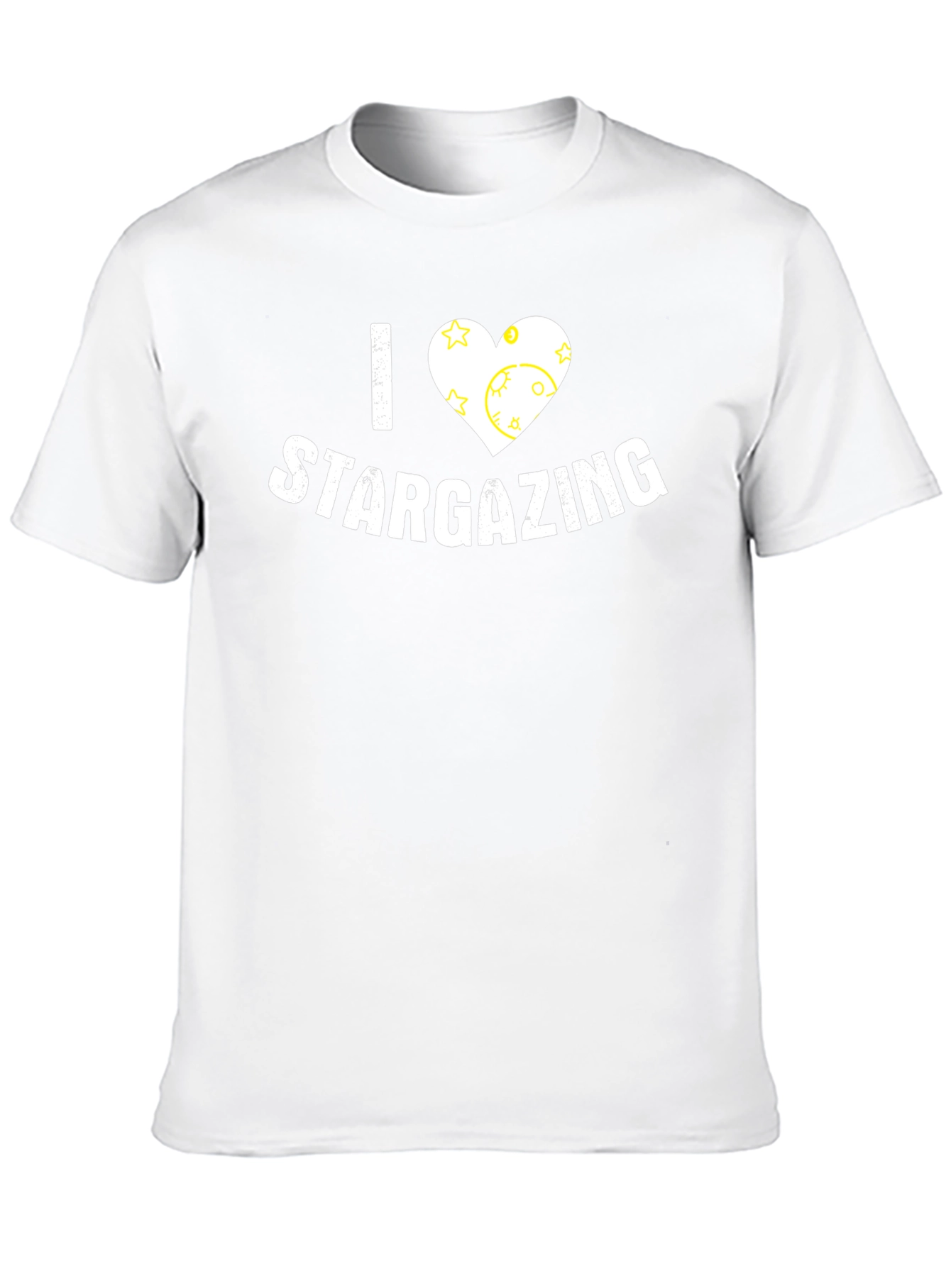 I Heart Stargazing Black T-Shirt