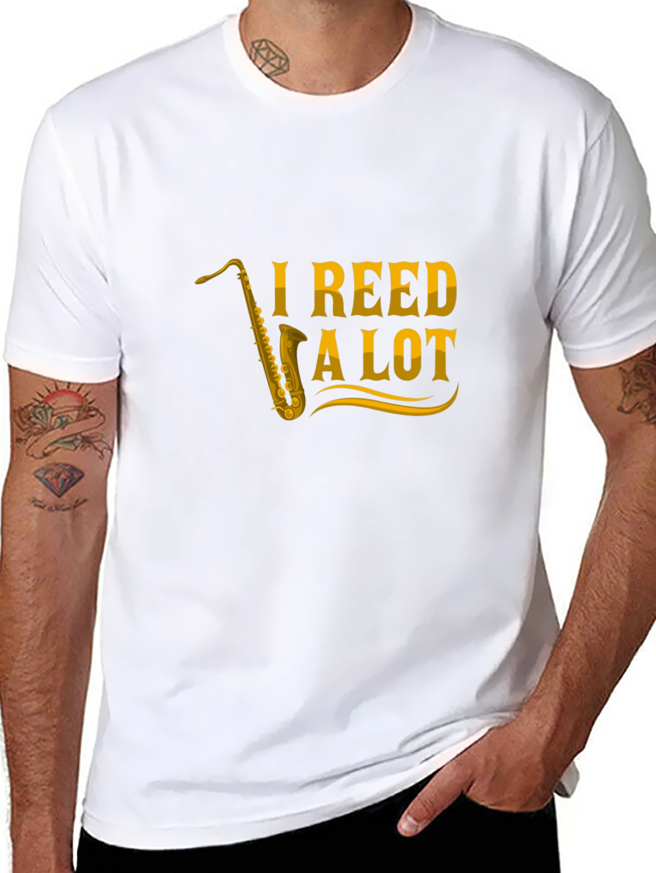 I Reed a Lot Saxophone T-Shirt - Black