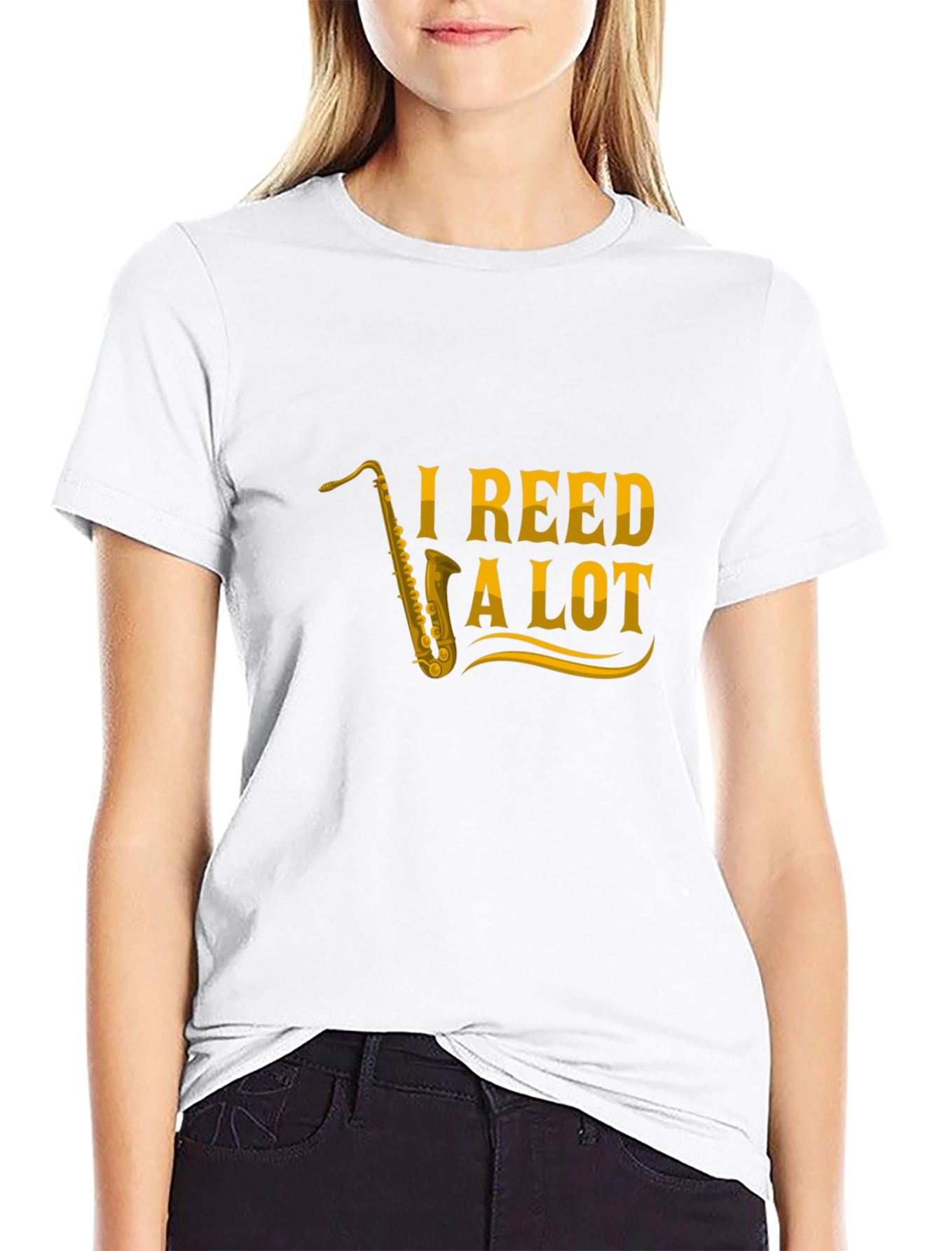 I Reed a Lot Saxophone T-Shirt - Black