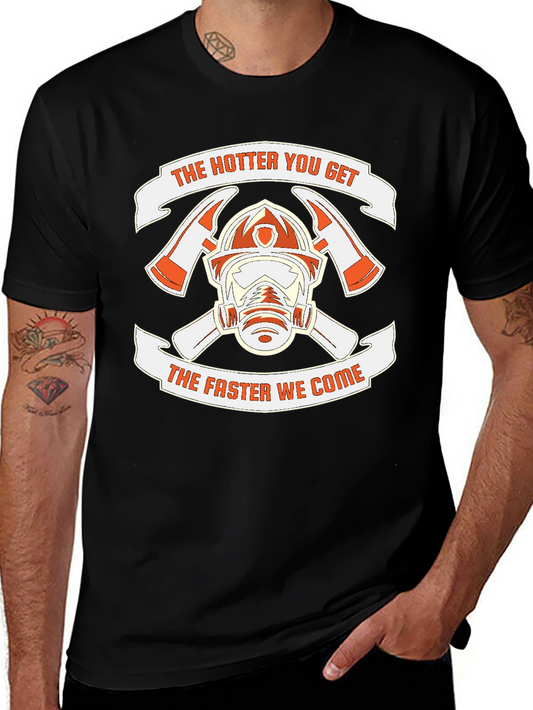 Firefighter Helmet T-Shirt - The Hotter You Get