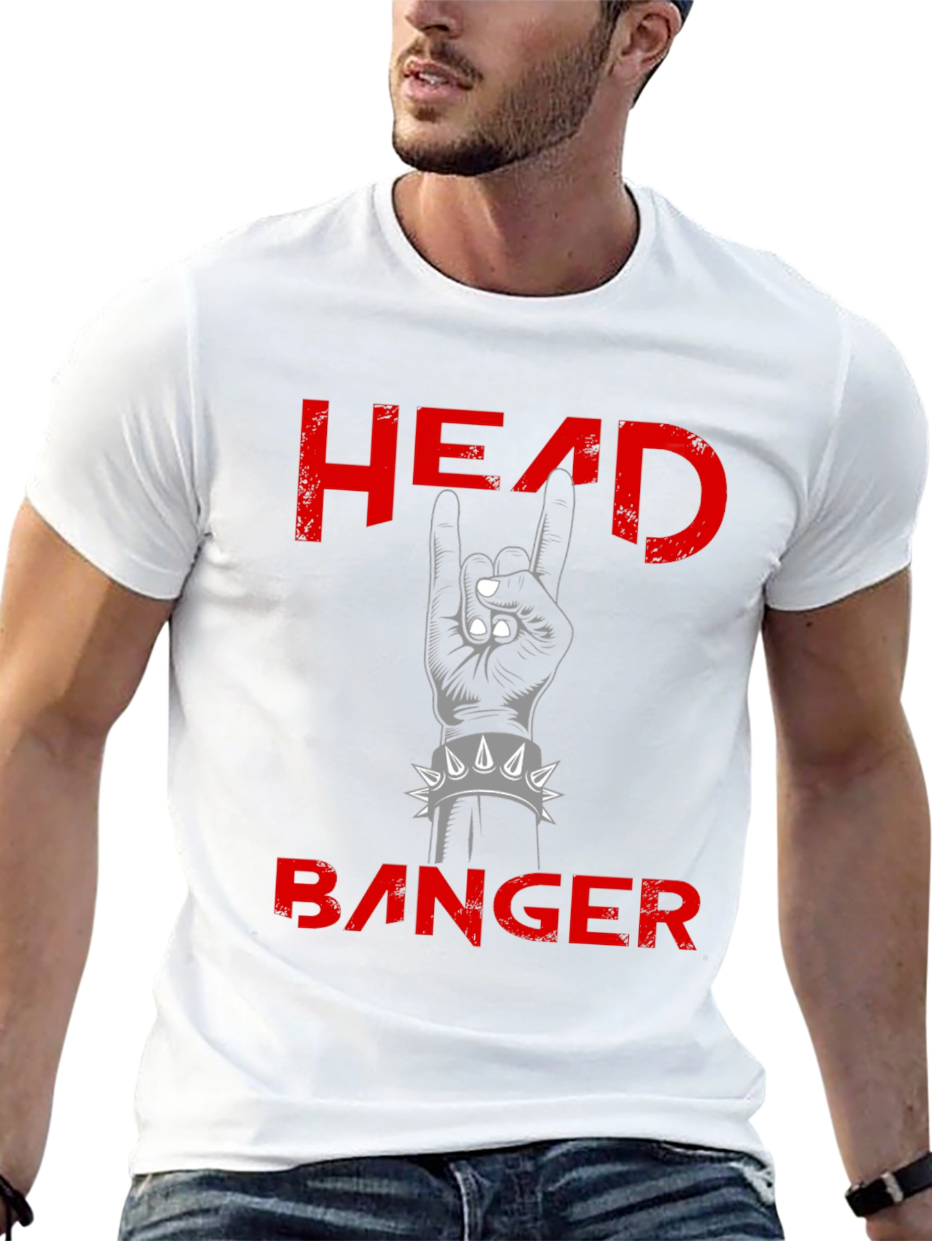 Headbanger Rock Hand Graphic Tee