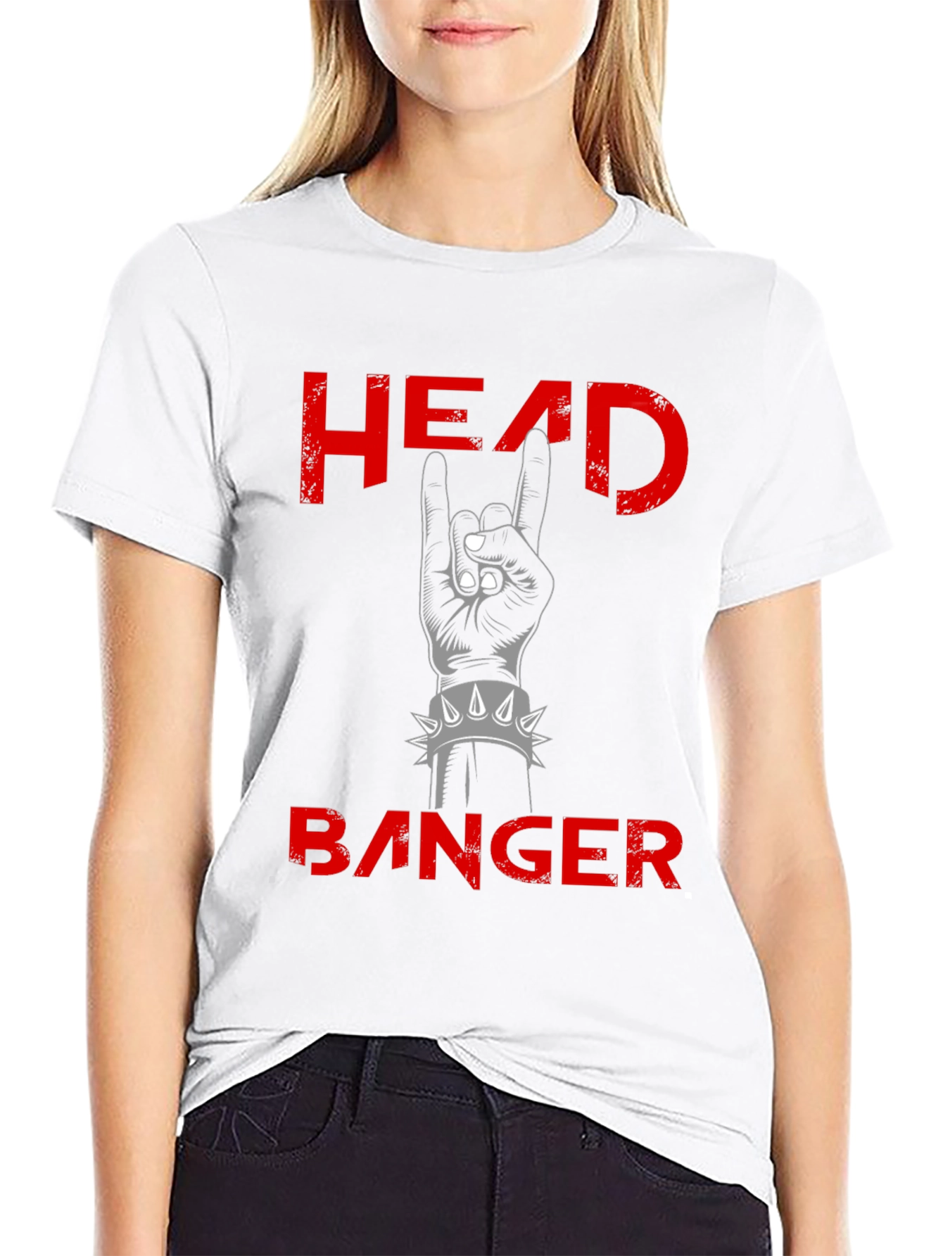 Headbanger Rock Hand Graphic Tee