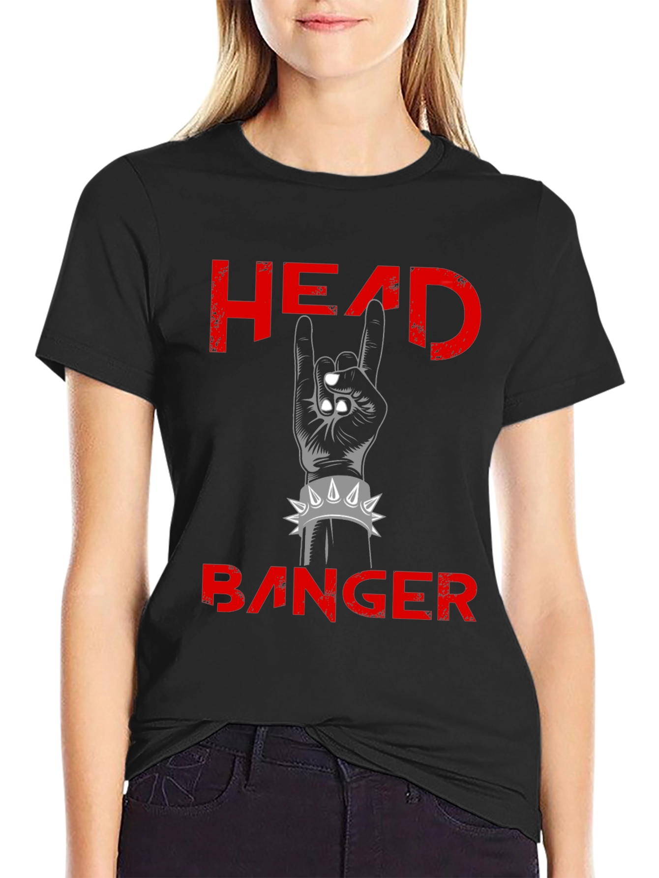 Headbanger Rock Hand Graphic Tee