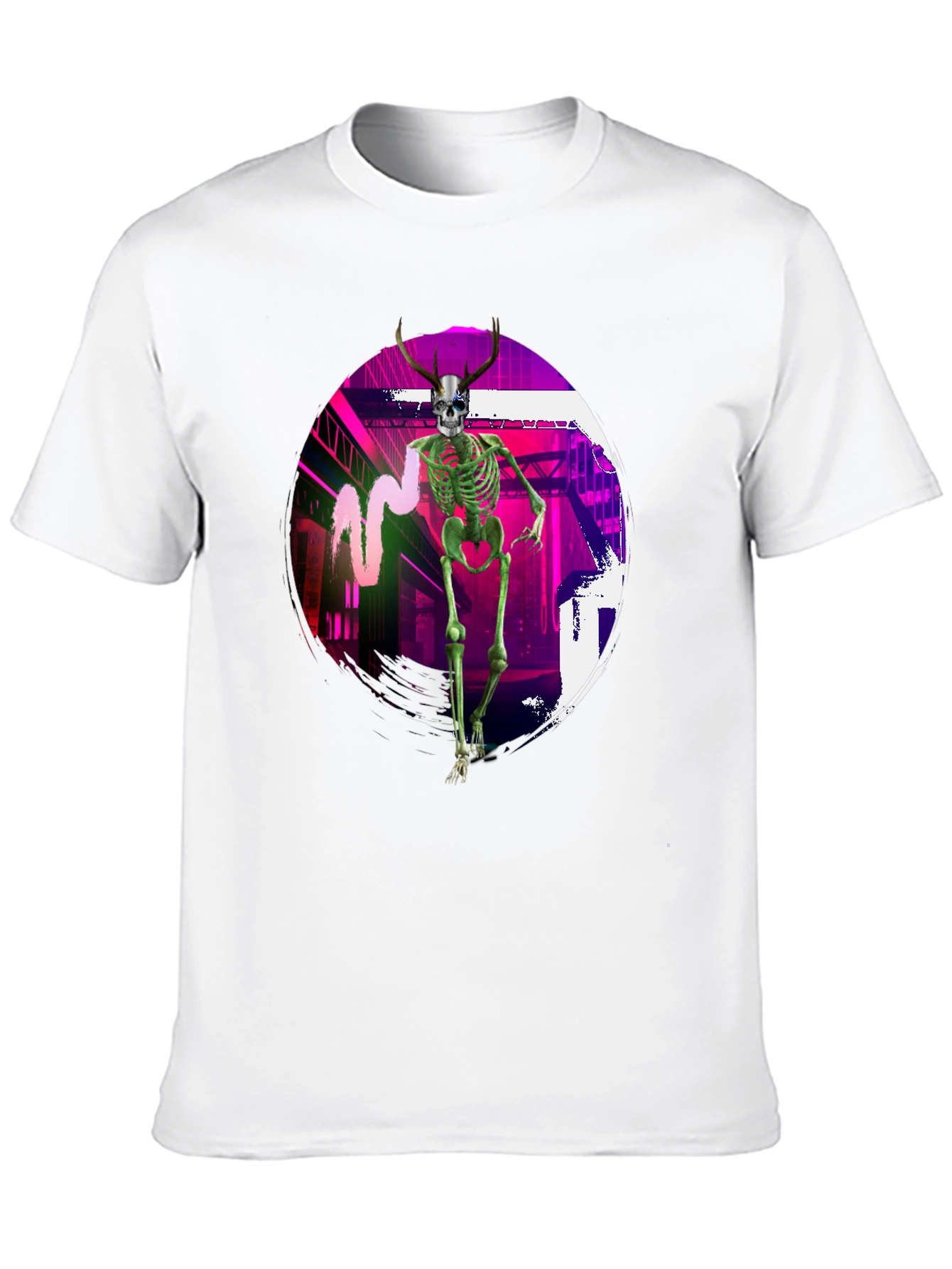 Skeleton Graphic T-Shirt - Unique Streetwear Design