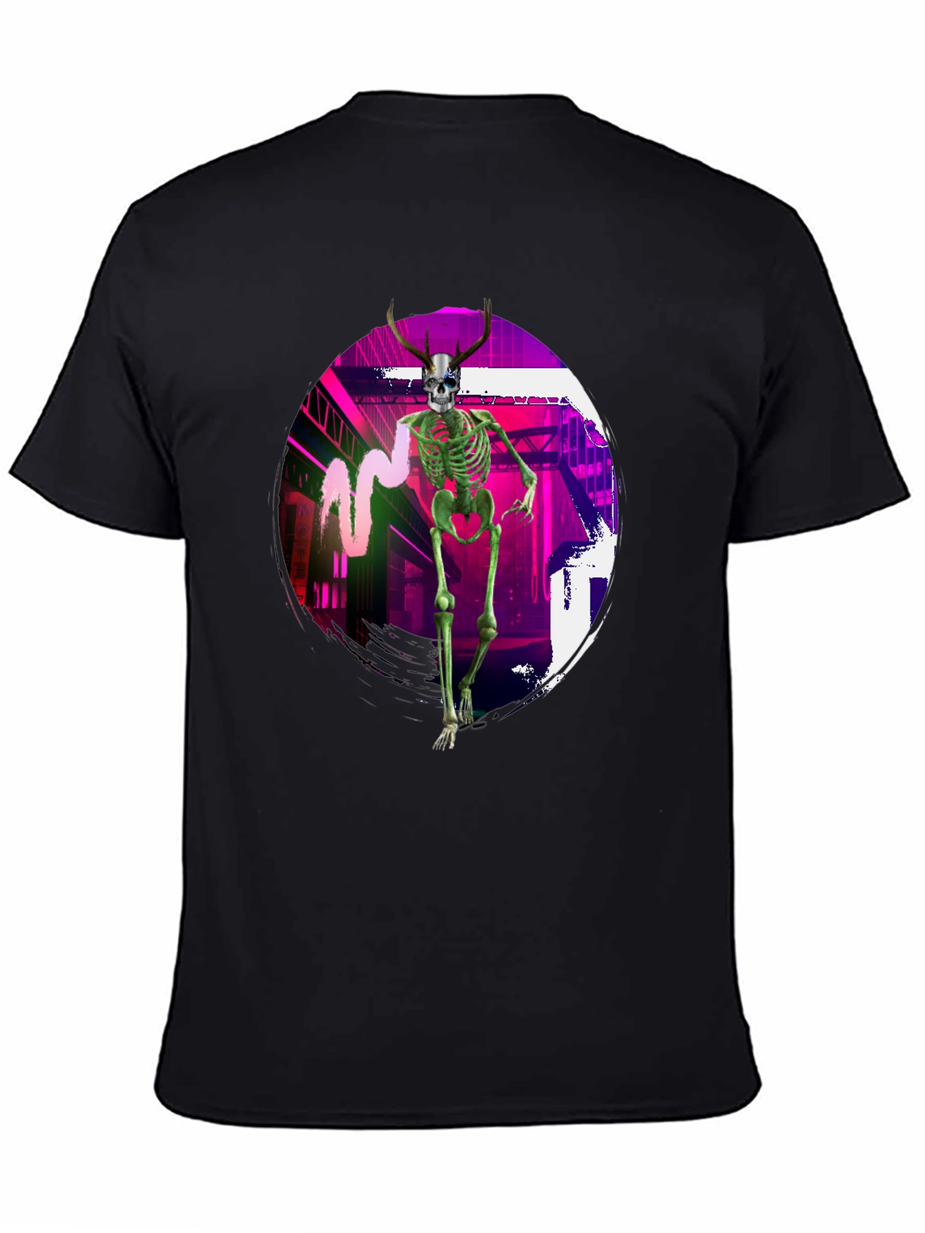 Skeleton Graphic T-Shirt - Unique Streetwear Design