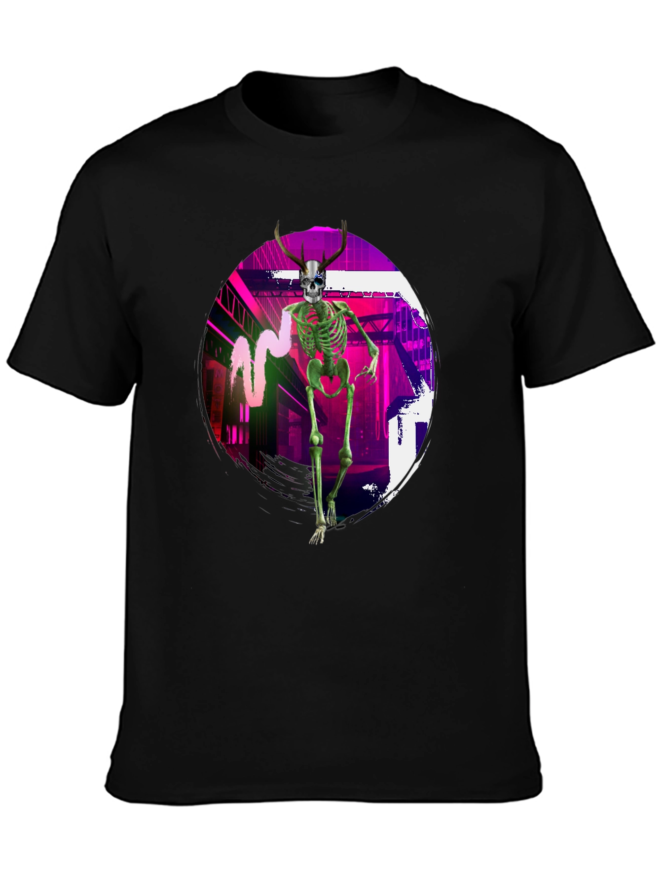 Skeleton Graphic T-Shirt - Unique Streetwear Design