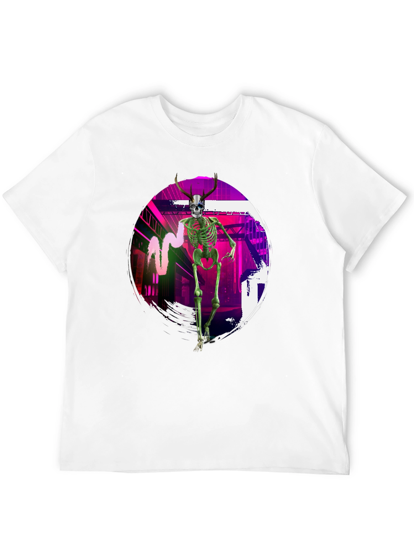Skeleton Graphic T-Shirt - Unique Streetwear Design