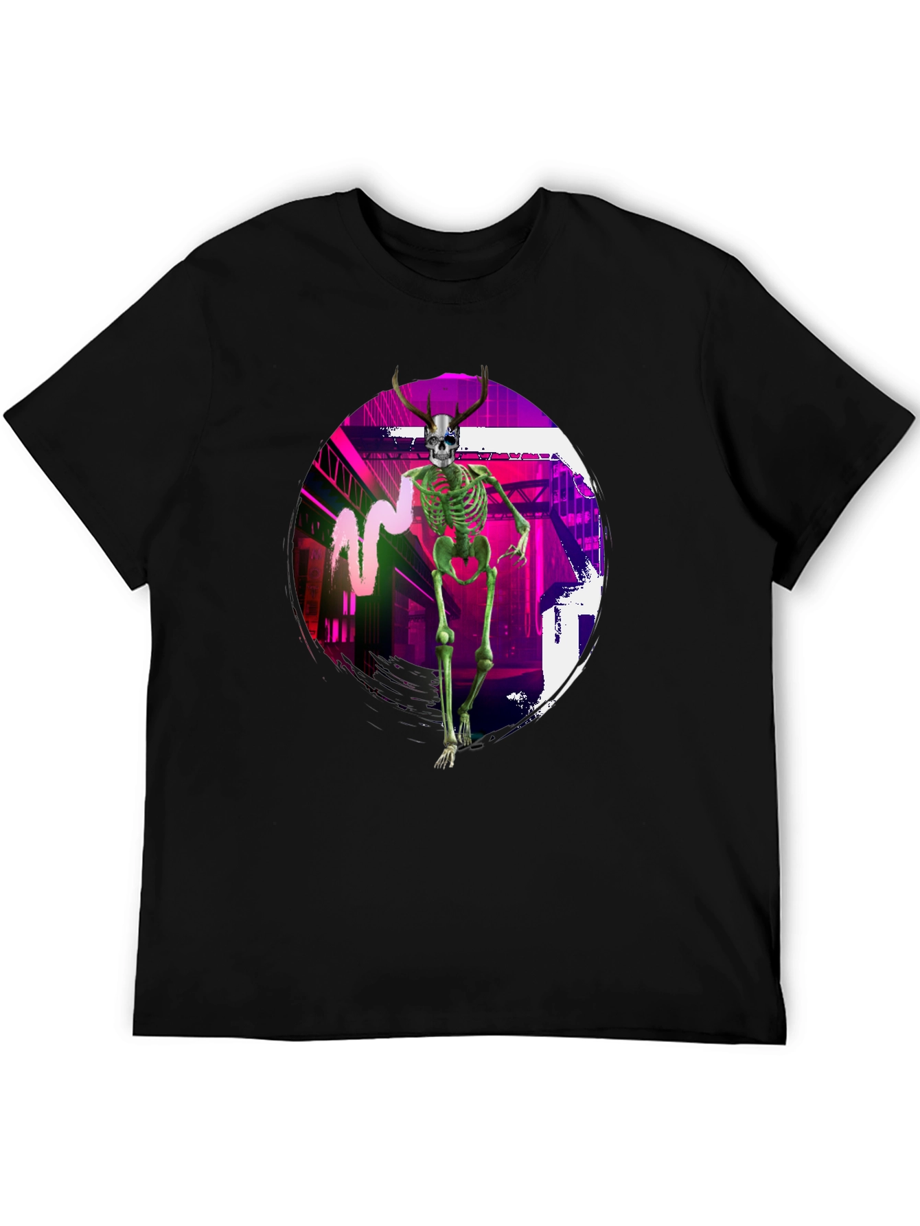 Skeleton Graphic T-Shirt - Unique Streetwear Design