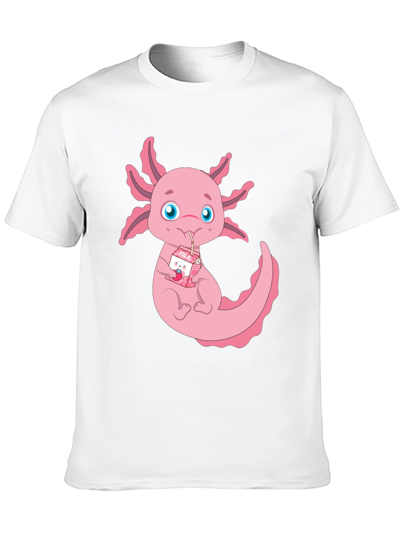Axolotl Milk T-Shirt - Cute Kawaii Animal Tee