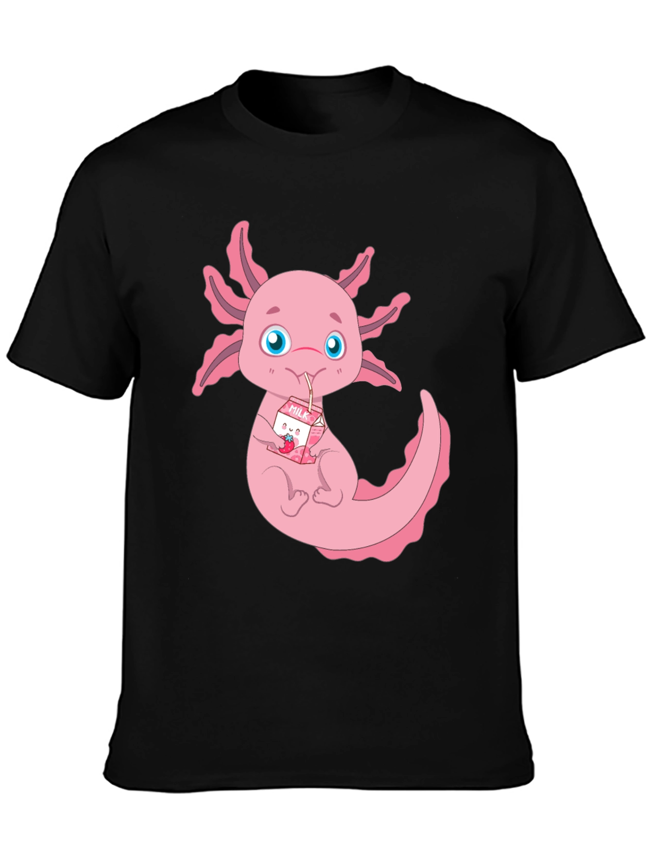 Axolotl Milk T-Shirt - Cute Kawaii Animal Tee