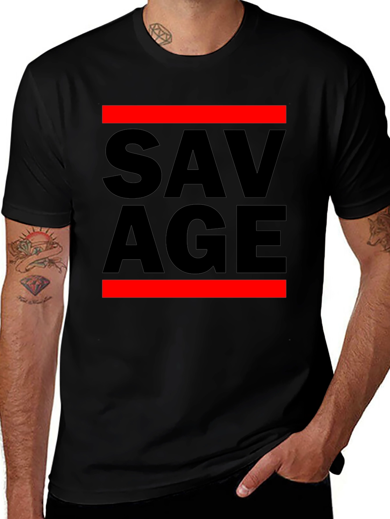 Savage Graphic T-Shirt - Bold Statement Tee