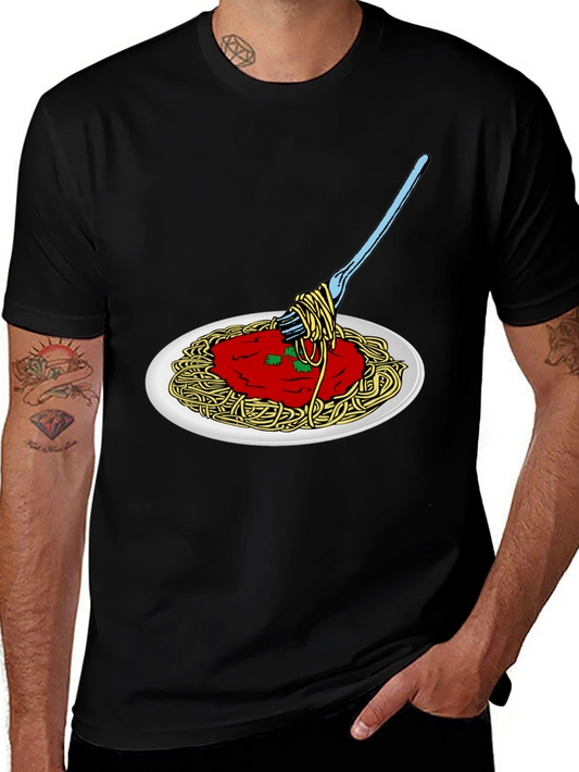 Spaghetti Graphic Tee - Foodie T-Shirt