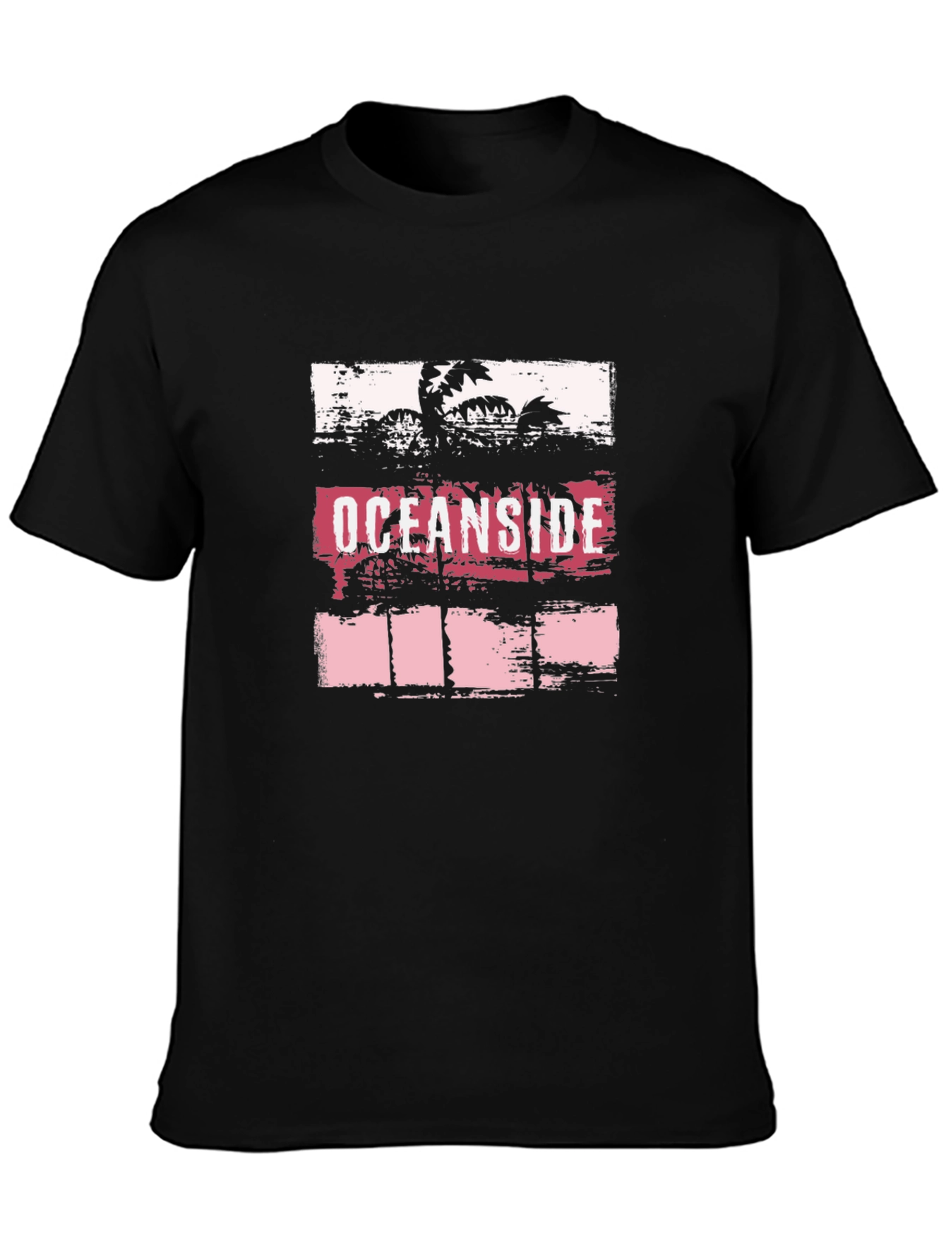 Oceanside Palms Graphic Tee - Classic Beach Style