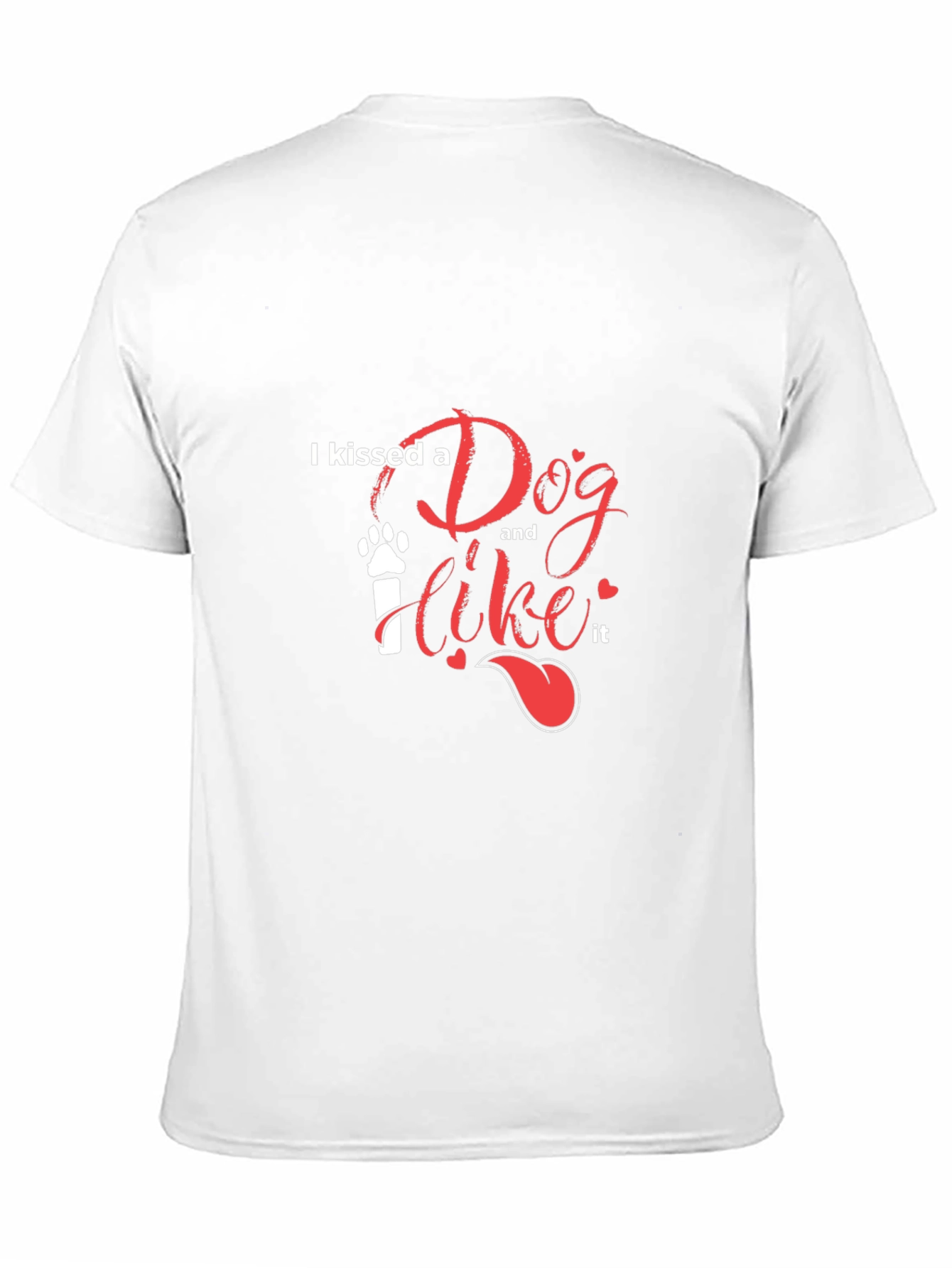 I Kissed A Dog T-Shirt - Casual Black Tee