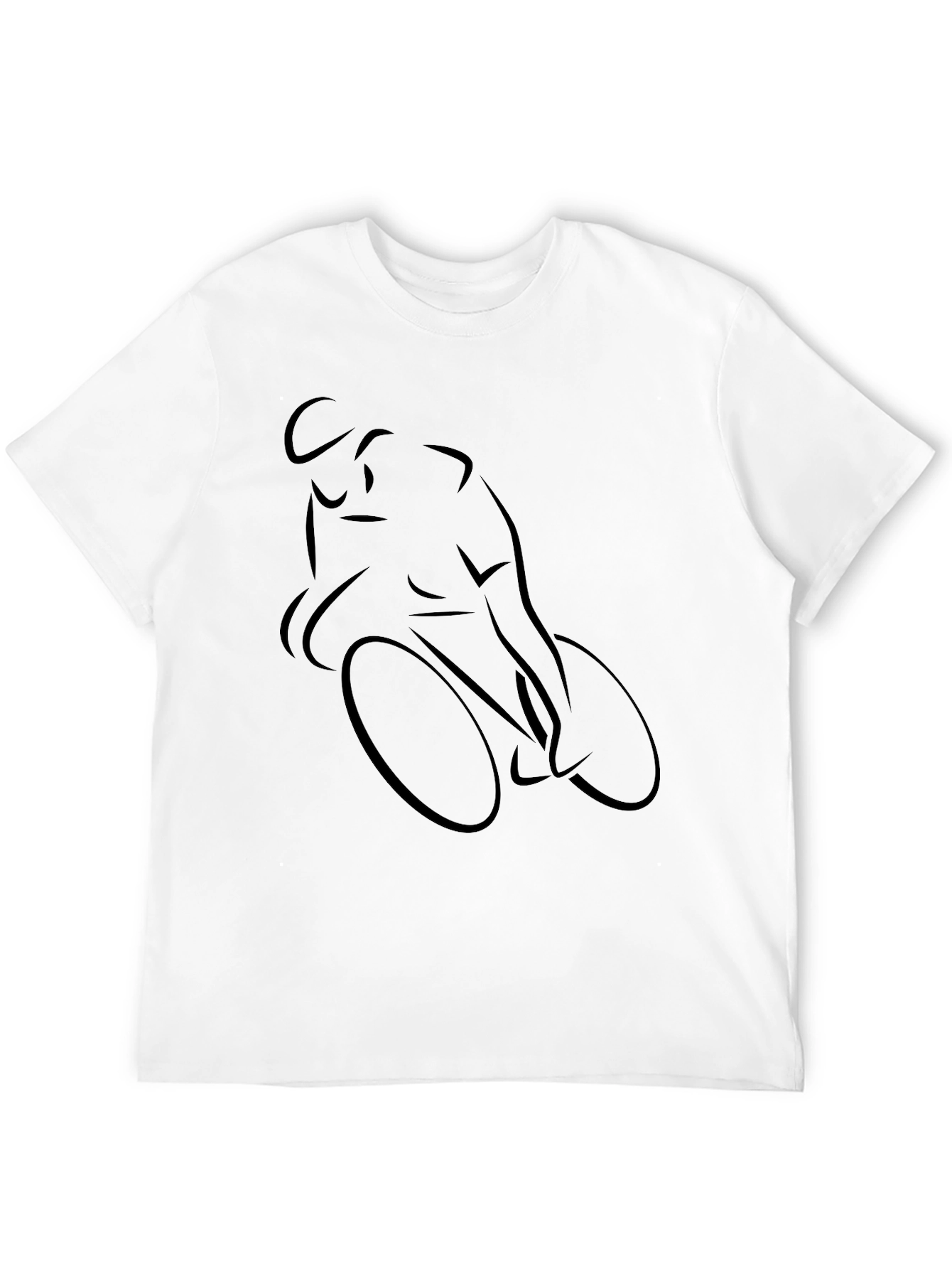Minimalist Cyclist T-Shirt - Stylish Graphic Tee