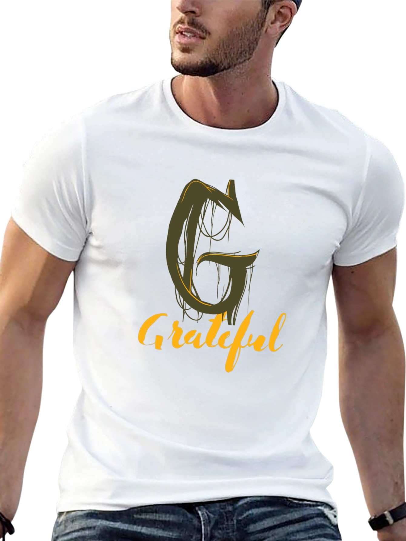 Grateful Graphic Tee - Stylish Black T-Shirt
